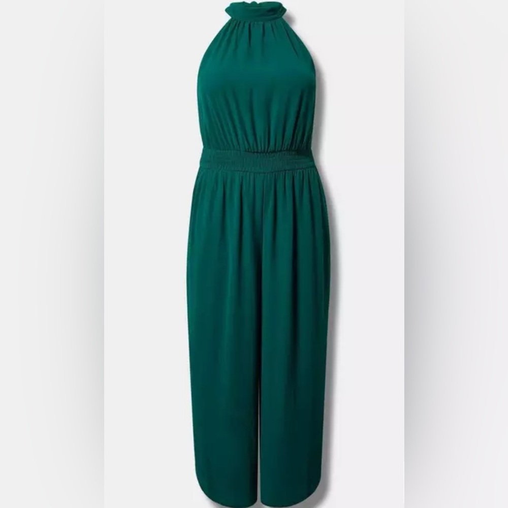 Sleeveless High Neck Chiffon Jumpsuit-NWT 4X - Picture 2 of 5
